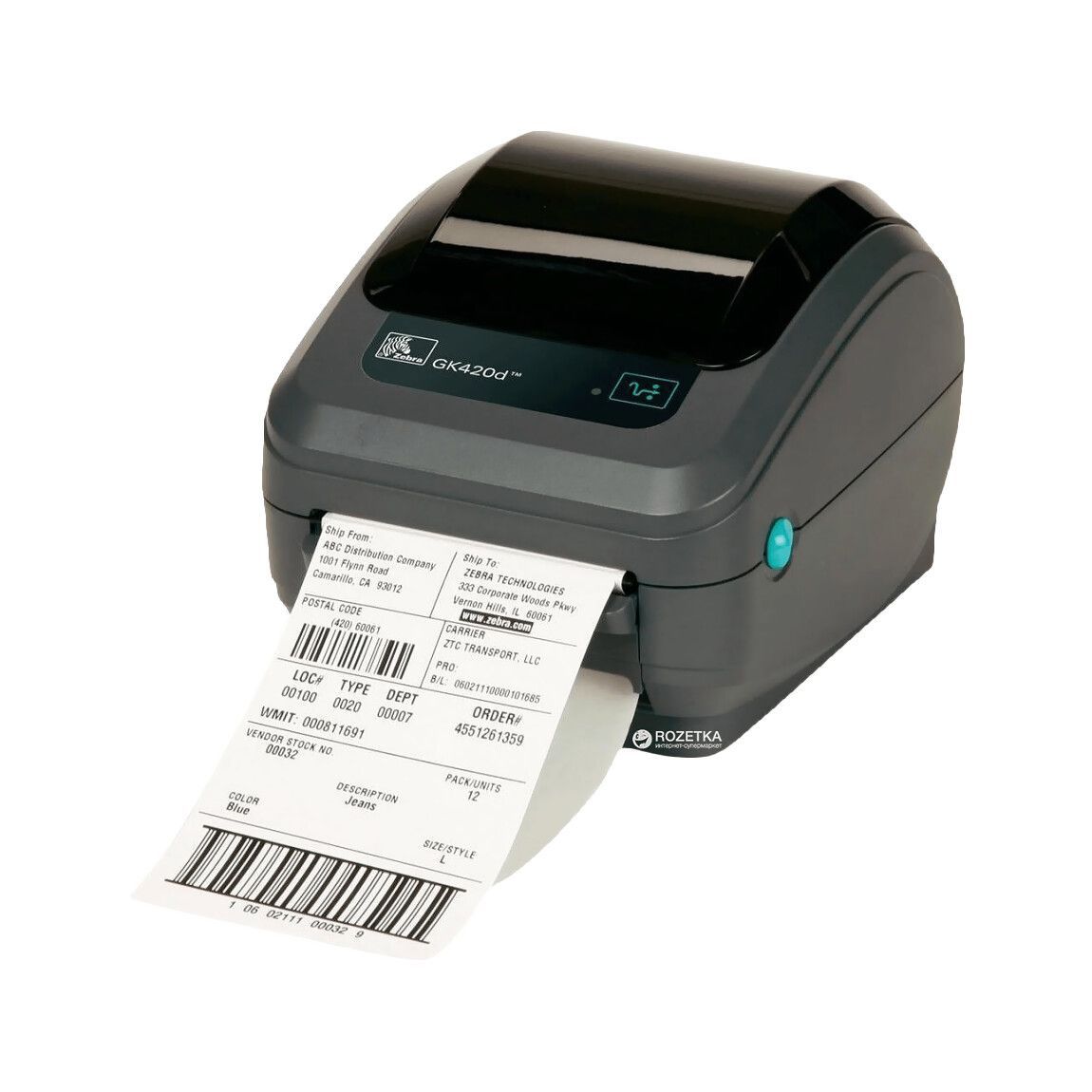 Принтер етикеток Zebra GK420d